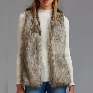 Vintage Dynamite Women's Faux Fur Sleeveless Mobwife Vest Sz M